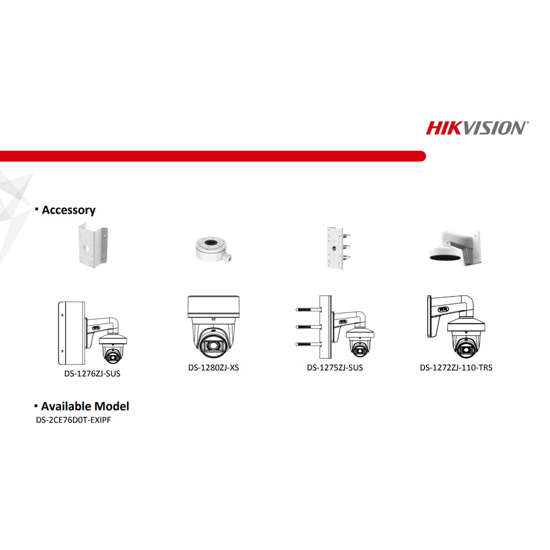hikvision ds-2ce76d0t-exipf 2MP 1080P IR Dome Kamera | 4-in-1 HD-TVI, 20m Gece Görüşü ek görsel