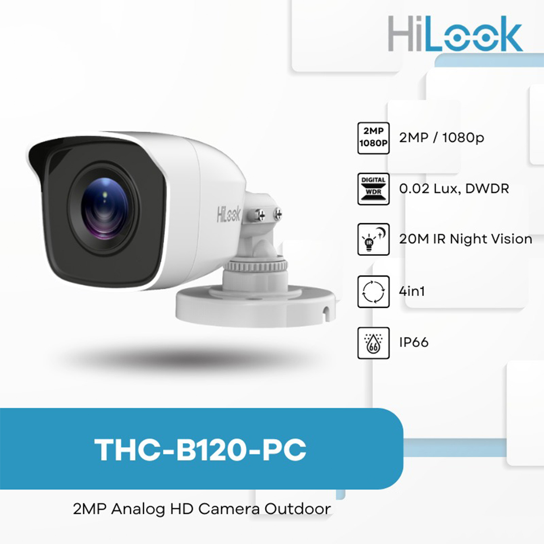 hilook-hikvision thc-b120-pc 2MP 2.8mm Bullet Kamera ek görsel